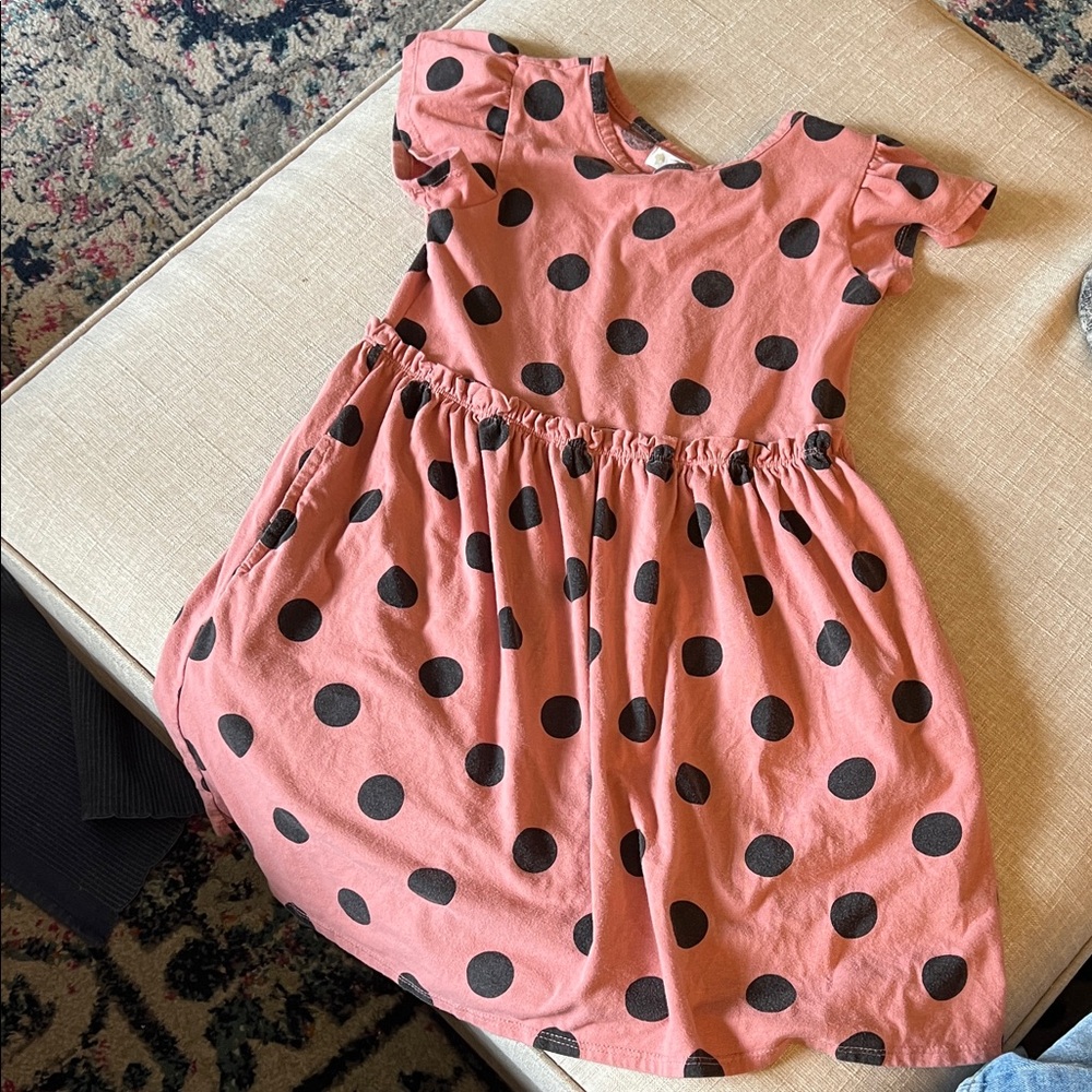 Tucker + Tate Pink Dress with Black Polka Dots